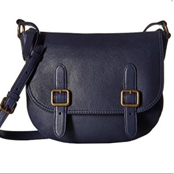 Frye navy blue Lily leather crossbody bag - Picture 2 of 6